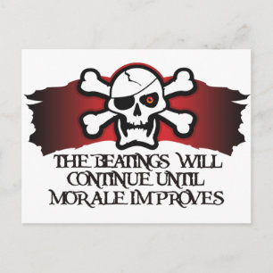 Pirate Morale Postkarte