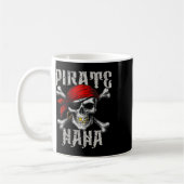 Pirate Nana Piratenflagge Flag und Skull Crossbone Kaffeetasse (Links)