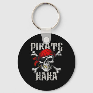 Pirate Nana Piratenflagge Flag und Skull Crossbone Schlüsselanhänger