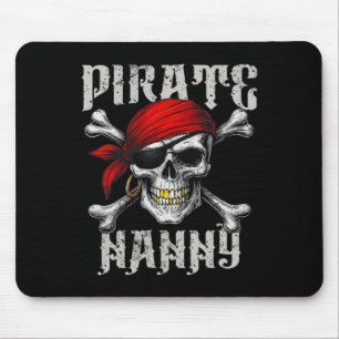 Pirate Nanny Piratenflagge Flag und Skull Crossbon Mousepad