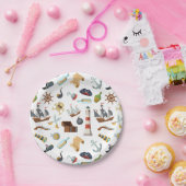 Pirate Nautic Icons Pappteller (Party)