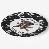 PIRATE-NIEDLICHE Papierplatte Pappteller (Schrägansicht)