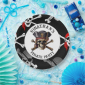PIRATE-NIEDLICHE SKULLS-Papierplatte Pappteller (Party)
