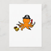 Pirate Octopus Postkarte (Vorderseite)