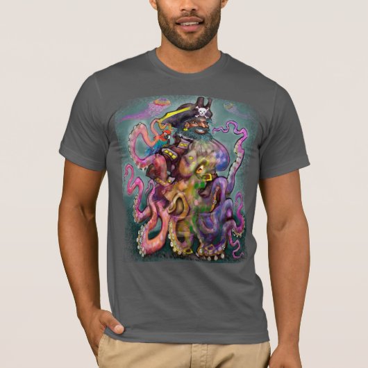 Pirate Octopus T - Shirt (Vorderseite)
