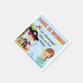 Pirate oder Mermaid Serviette (Ecke)