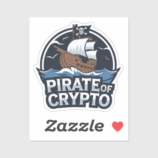 Pirate of Crypto Aufkleber (Blatt)