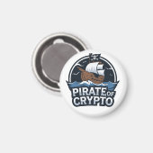 Pirate of Crypto Magnet (Vorderseite/Rückseite)
