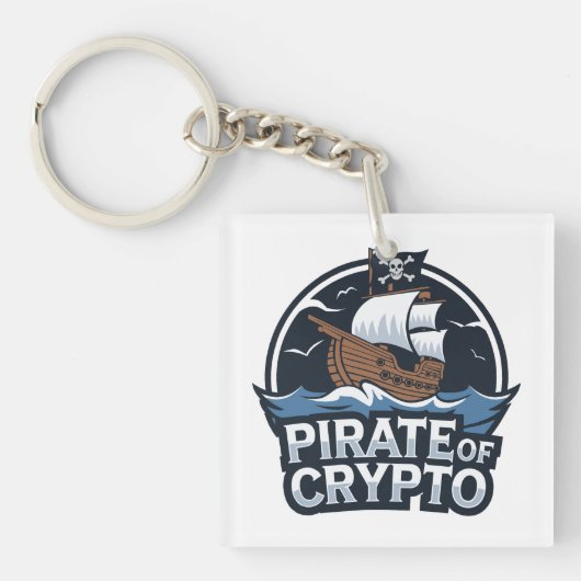Pirate of Crypto Schlüsselanhänger (Vorderseite)