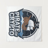 Pirate of Crypto Wandteppich (Vorderseite (Horizontal))