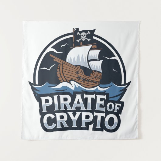 Pirate of Crypto Wandteppich (Vorderseite)