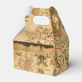 Pirate Old Vintag Treasmap Geburtstagsparty Geschenkschachtel