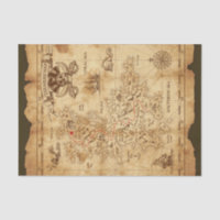 Pirate Old Vintag Treasmap Geburtstagsparty