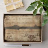 Pirate Old Vintag Treasmap Geburtstagsparty Seidenpapier (Geschenk)