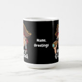 Pirate Oma Funny Oma Halloween Kostüm Kaffeetasse (Mittel)