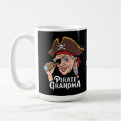 Pirate Oma Funny Oma Halloween Kostüm Kaffeetasse (Links)