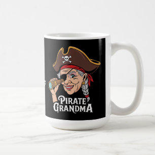 Pirate Oma Funny Oma Halloween Kostüm Kaffeetasse