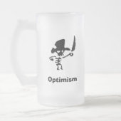 Pirate Optimismus Mattglas Bierglas (Links)
