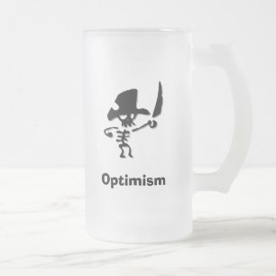 Pirate Optimismus Mattglas Bierglas
