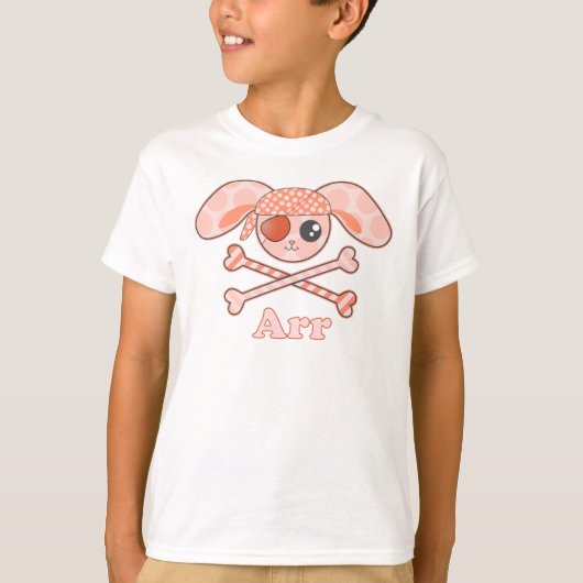 Pirate Orange Bunny Arr T-Shirt (Vorderseite)