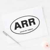 Pirate Oval Ovaler Aufkleber (Umschlag)