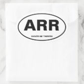 Pirate Oval Ovaler Aufkleber (Tasche)