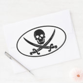 Pirate Ovaler Aufkleber (Umschlag)