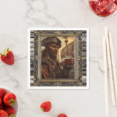 Pirate Painting Man Cave Cigar Getränke Bar Serviette (Beispiel)