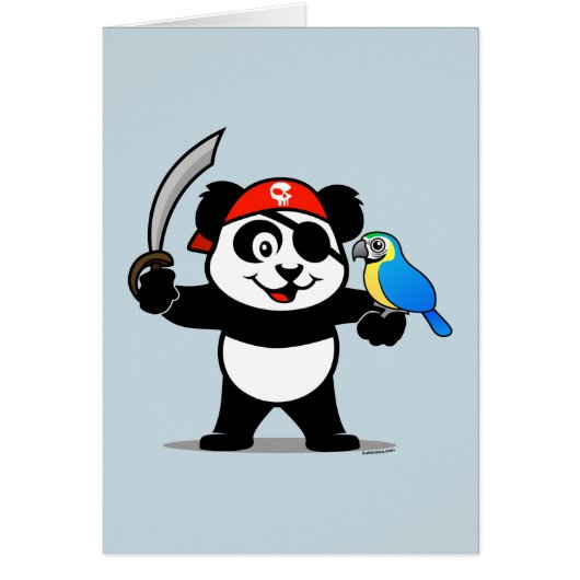 Pirate Panda Card (Vorne)