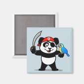 Pirate Panda Magnet (Vorderseite/Rückseite)