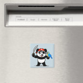 Pirate Panda Magnet (In Situ (Geschirrspüler))