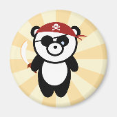 Pirate Panda Magnet (Vorne)