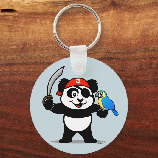 Pirate Panda Schlüsselanhänger (Vorderseite)