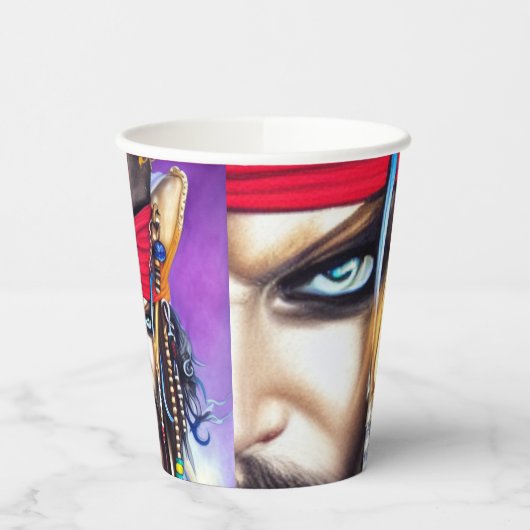 Pirate Paper Cups Pappbecher (Links)