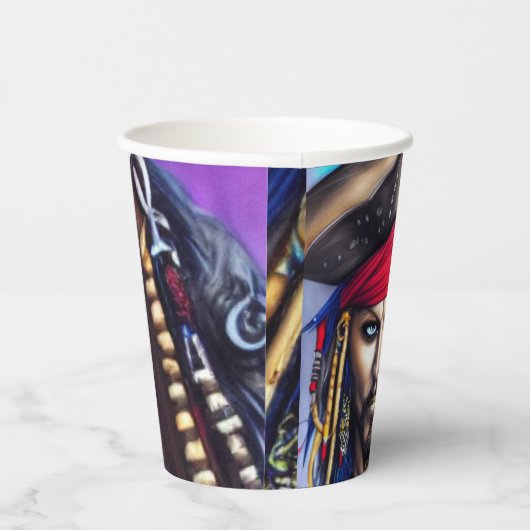 Pirate Paper Cups Pappbecher (Rechts)