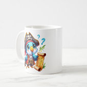 Pirate Parrot Cute Adventure Art Kaffeetasse (Vorderseite Links)