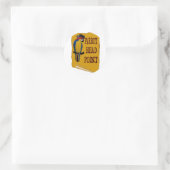 Pirate Parrot Head Runder Aufkleber (Tasche)