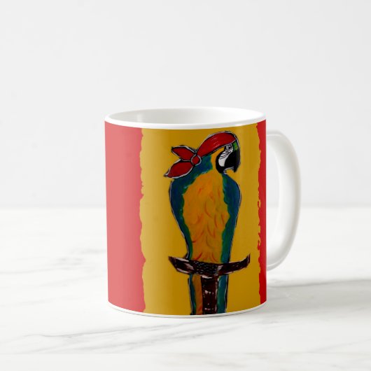 Pirate Parrot Kaffeetasse (VorderseiteRechts)