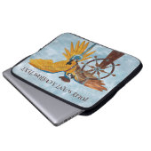 Pirate Parrot Laptopschutzhülle (Vorne Knopf)
