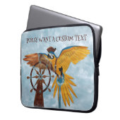 Pirate Parrot Laptopschutzhülle (Vorderseite Links)