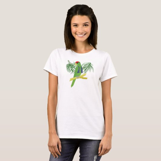 Pirate Parrot mit Augenpflaster T-Shirt (Vorne ganz)