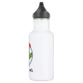 Pirate Parrot Mit Monogramm Nautic Trinkflasche (Rechts)