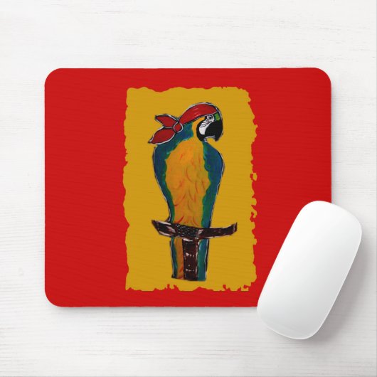 Pirate Parrot Mousepad (Mit Mouse)