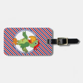 Pirate Parrot Nautical Personalisiert Gepäckanhänger (Vorderseite horizontal)