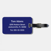 Pirate Parrot Nautical Personalisiert Gepäckanhänger (Rückseite horizontal)