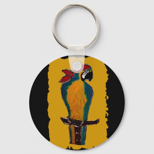 Pirate Parrot Schlüsselanhänger (Vorderseite)