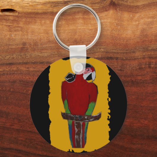 Pirate Parrot Schlüsselanhänger (Vorderseite)