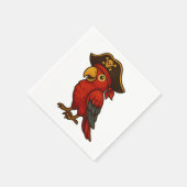 Pirate Parrot Serviette (Ecke)