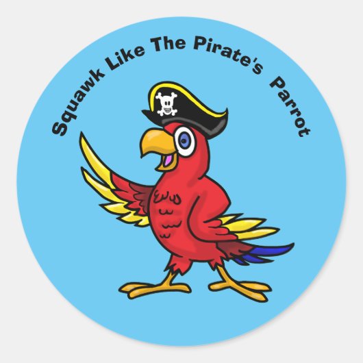 Pirate Parrot Stickers (Vorderseite)