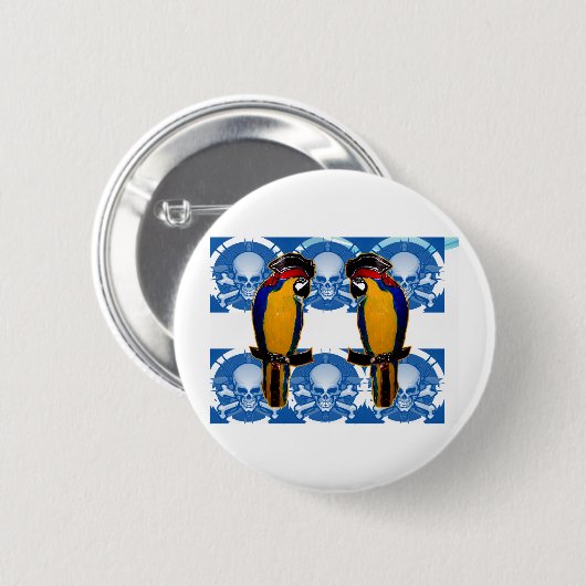 Pirate Parrots Button (Vorne & Hinten)